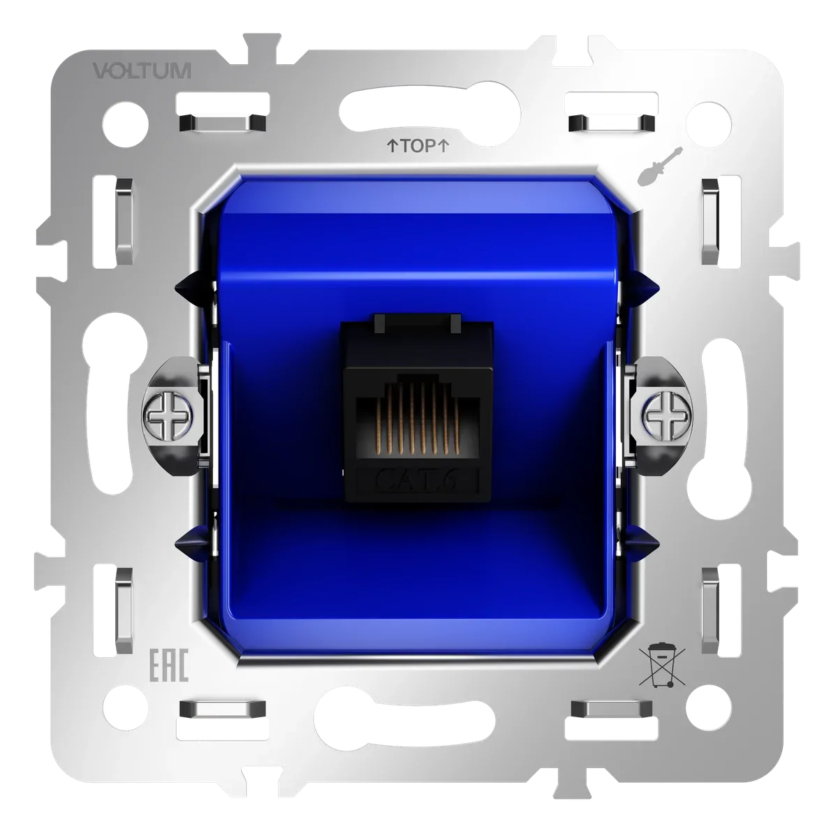 Механизм розетки компьютерной RJ45 кат.6 Voltum S70