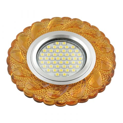 Встраиваемый светильник круглый со светодиодной подсветкой DLS-L147 GU5.3 GLASSY/GOLD Fametto Luciole