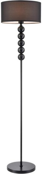 Торшер Lumion Tapia 8078/1F черный, металл/текстиль E27 1*60W 220V