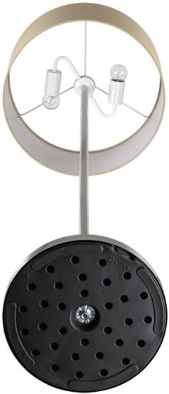 Торшер Lumion Nikki 8250/2F никель/бежевый, металл/текстиль Е27 2*60W 220V