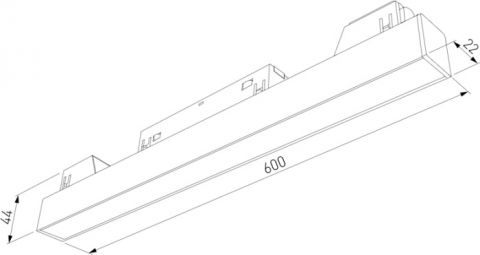Трековый светильник магнитный LED 48V Magnetic Elektrostandard Slim 85002/01