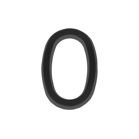 Цифра "0" самоклеящаяся ABS (50х37) ()