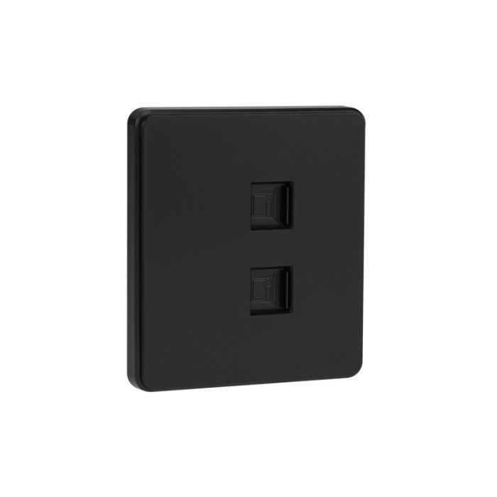 Розетка компьютерная двойная RJ45+RJ45 кат6 с/у